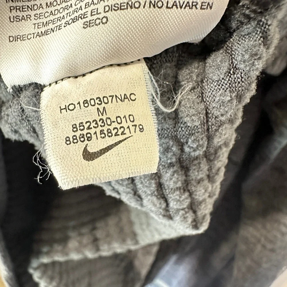 Nike Running Sweater 1/2 Zip Therma Sphere Micro Grid Heathered Grey Mens Medium - Picture 5 of 5